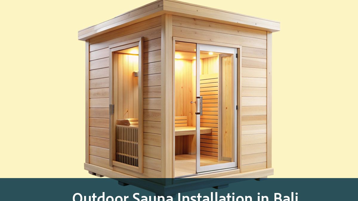 outdoor sauna installation